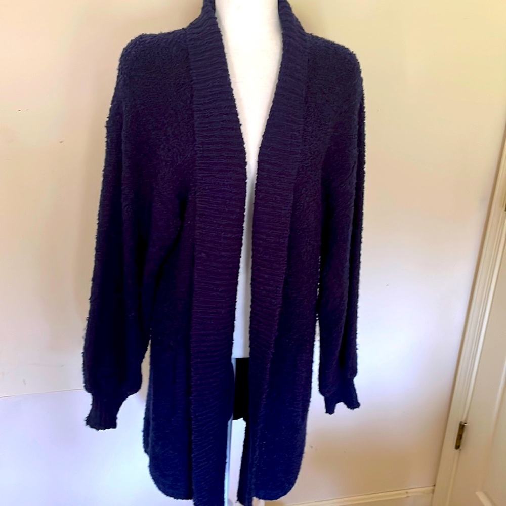 Vintage Pacific Beach knobby knit/chunky knit open cardi in medium, oversized